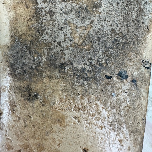 Vintage Women’s Louis Vuitton Monogram Pink Stripe Buckle Slides Size 8 - Picture 14 of 14